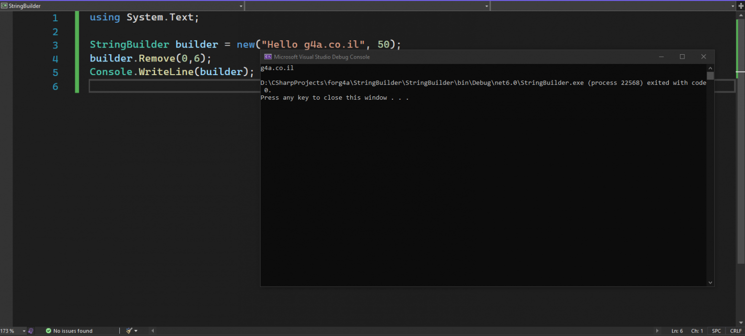 C StringBuilder אתר המדריכים הישראלי
