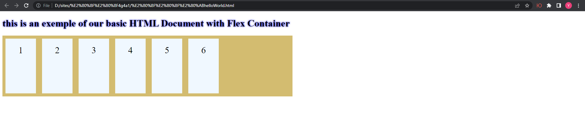 CSS in HTML - Flexbox stretch